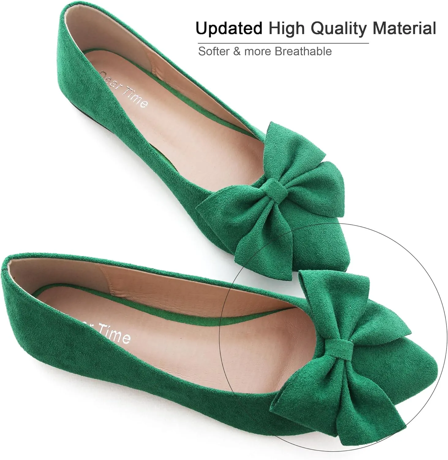 Dear Time Women's Ballet Flats Dress Ballet Shoes Slip on for Office Work Comfortable Shoes