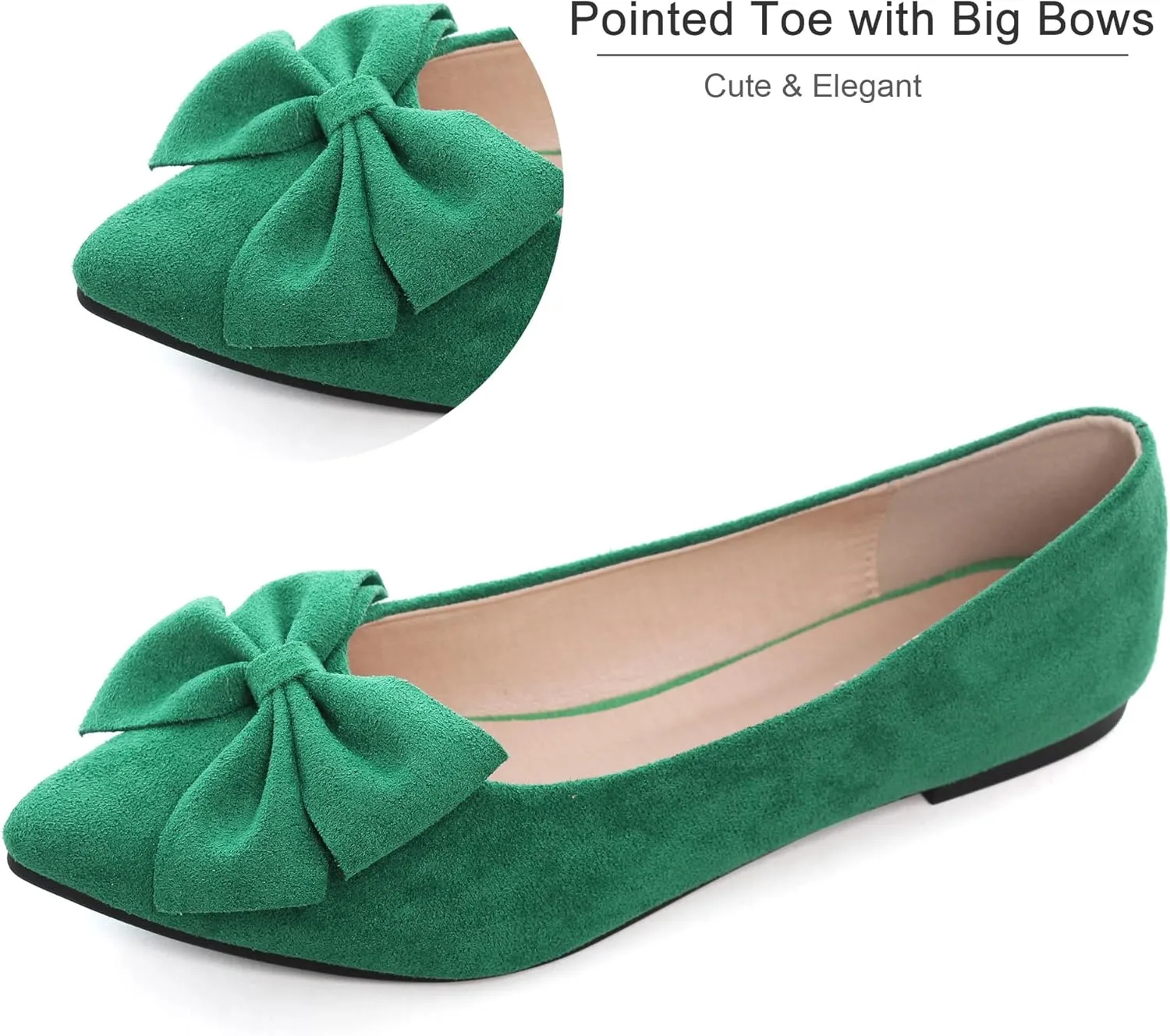 Dear Time Women's Ballet Flats Dress Ballet Shoes Slip on for Office Work Comfortable Shoes
