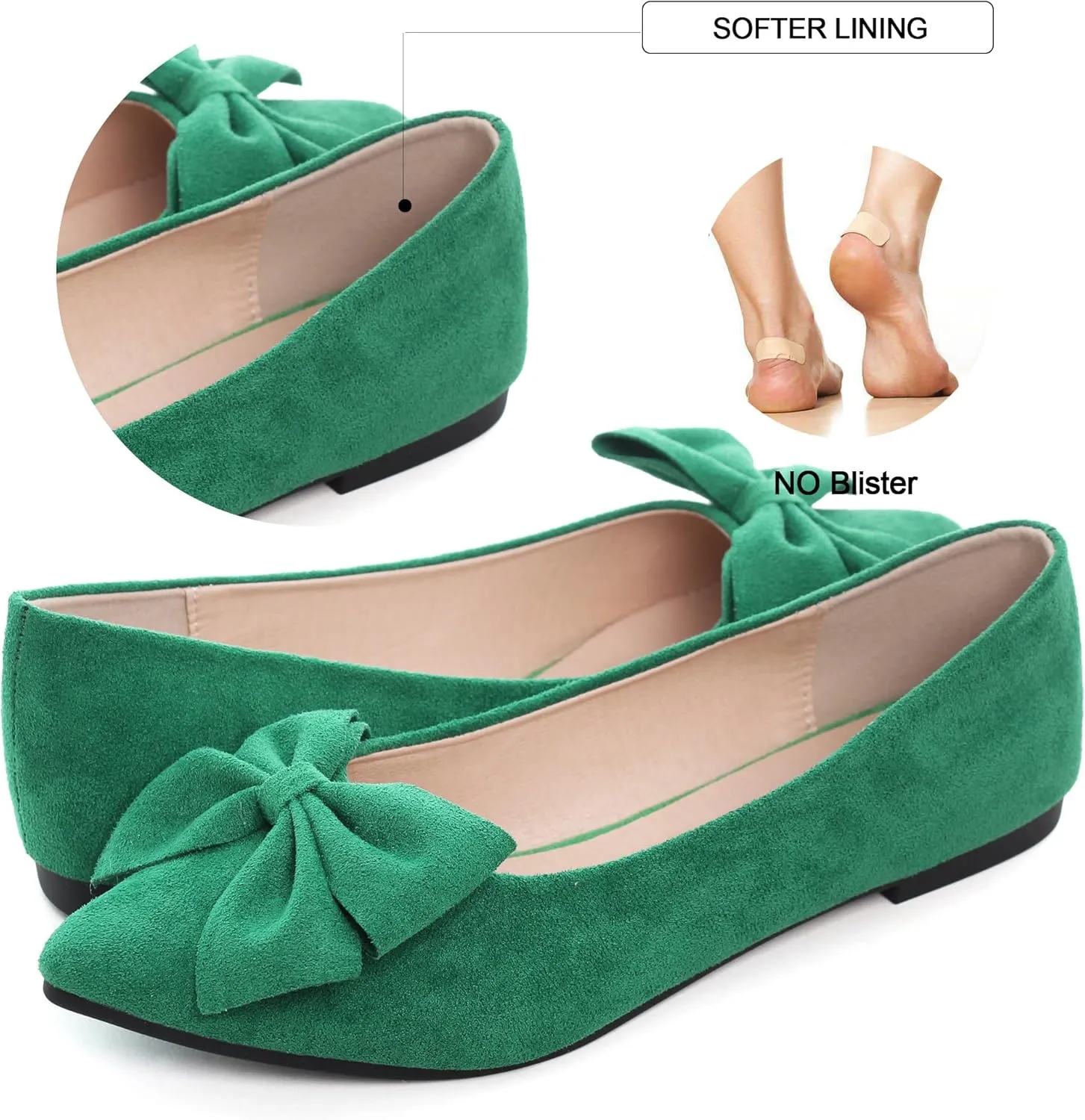 Dear Time Women's Ballet Flats Dress Ballet Shoes Slip on for Office Work Comfortable Shoes
