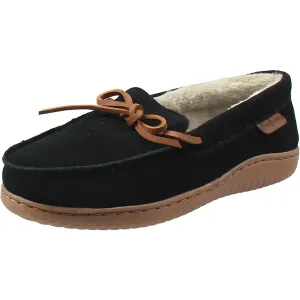 Dearfoams Womens Comfort Insole Faux Suede Loafer Slippers