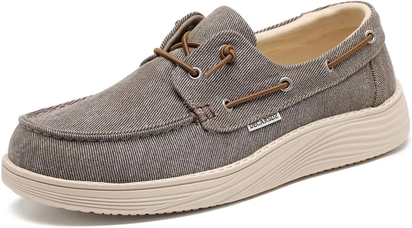 DECARSDZ Men's Penny Loafers Slip On Shoes Walking Shoe for Mens Lightweight Casual Knit Loafer
