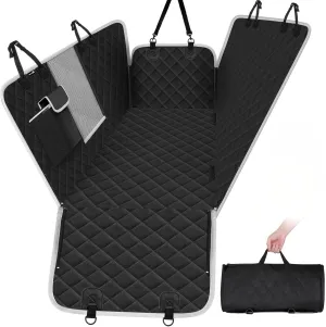 Dog Car Seat Back Pad for Mercedes Benz GLE 350/450/53 AMG/580/63 AMG S 2020 2021 2022 2023 2024, Durable Easy to Carry Foldable with Mesh Window Practical Storage Bag Pet Pad,A