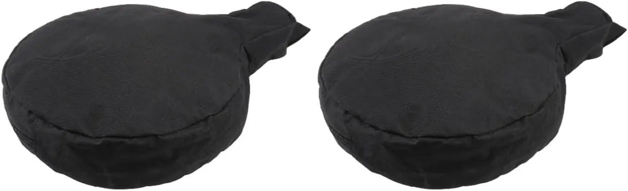 DOITOOL 2 Pcs Cast Iron Skillet Bag for 8/10/12 Inch Skillets Storage Frying Pan Bag with Hanging Loop Camping Cookware Storage for Camping Barbecue Outdoors