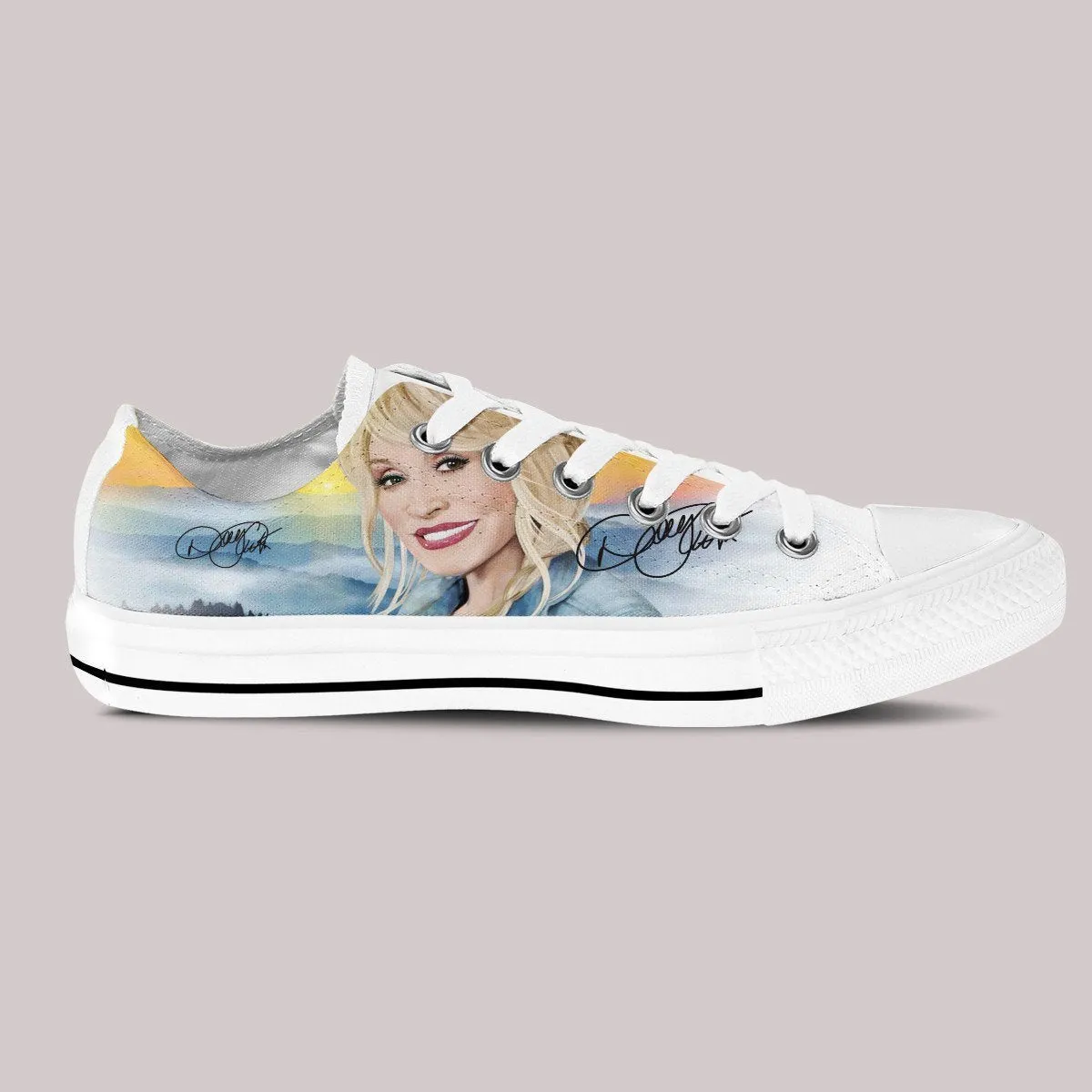 dolly parton mens low cut sneakers