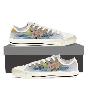 dolly parton mens low cut sneakers