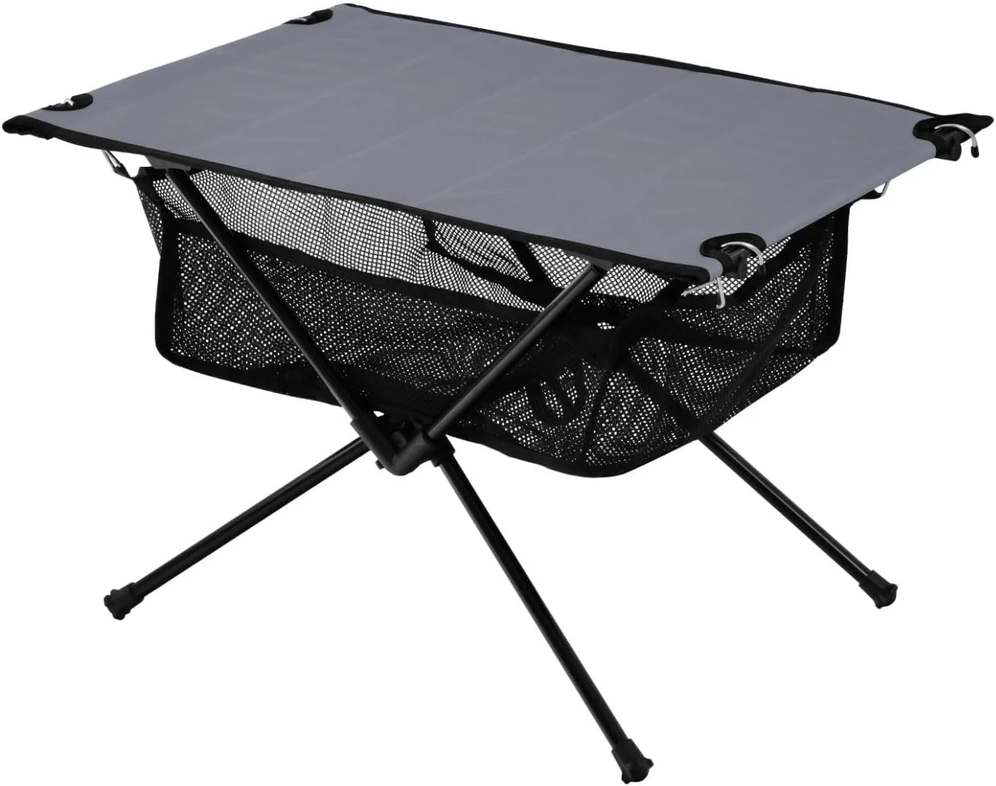 DOMIKING Grey Portable Camping Table Folding Picnic Tables with Carrying Storage Bag Backpacking Table for Camp Travel Beach 23.6 * 15.7 * 15 in
