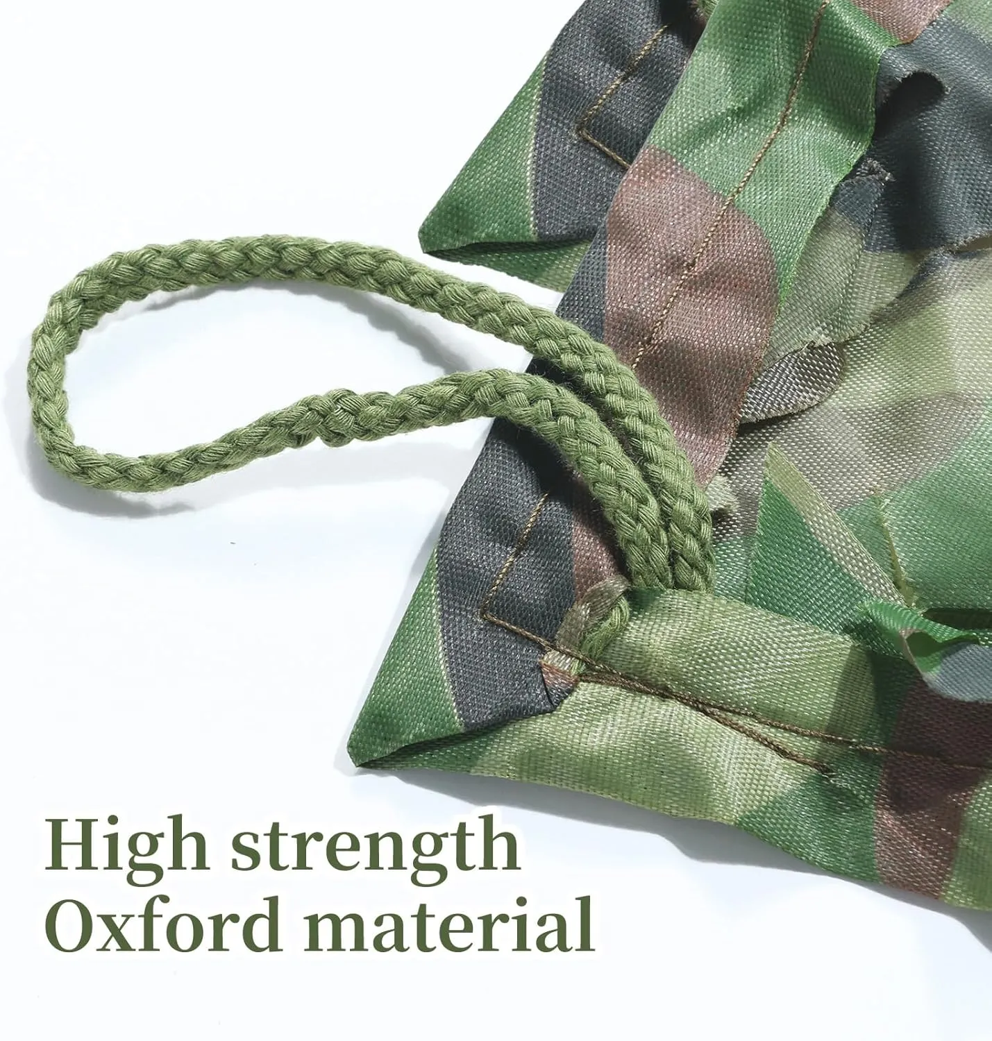 Double Layer Camo Netting Camouflage Netting - Bulk Roll Camouflage Net with Nylon Ropes, Military Netting Party Decorations Sunshade Camo Mesh for Hunting Blind