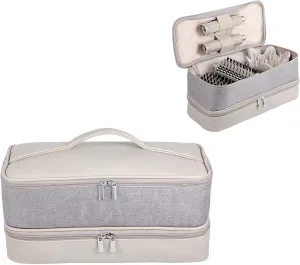 Double-Layer Carrying Case for Shark Flexstyle, Travel Case for Shark Flexstyle/FlexFusion, Portable Storage Organizer bag for Shark Flexstyle/Dyson Airwrap Styler and Attachments