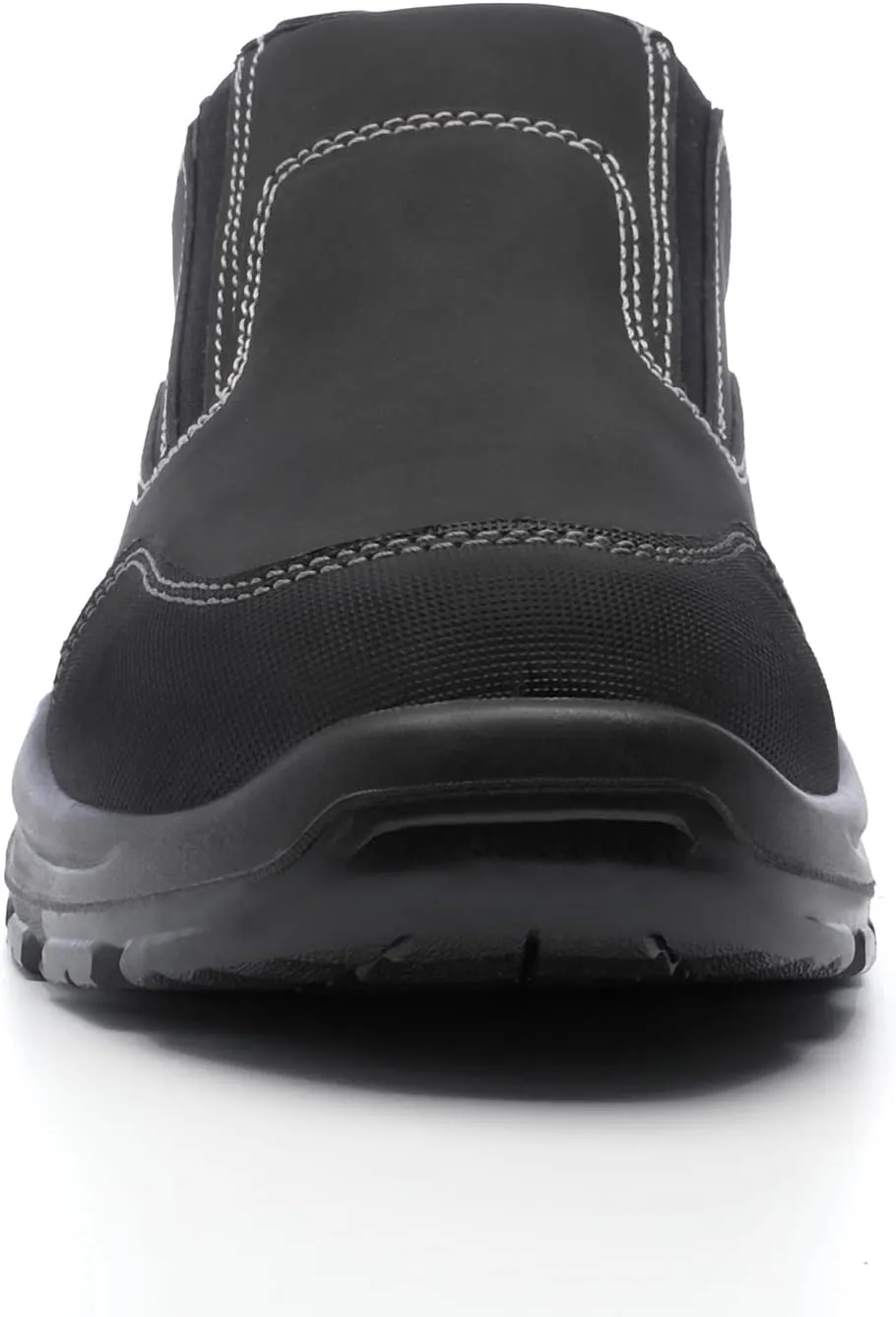 DRKA Steel Toe Shoes for Men,Steel Toe Slip-On Shoe,Slip Resistant Comfortable Safety Work Shoes Industrial Construction Footwear