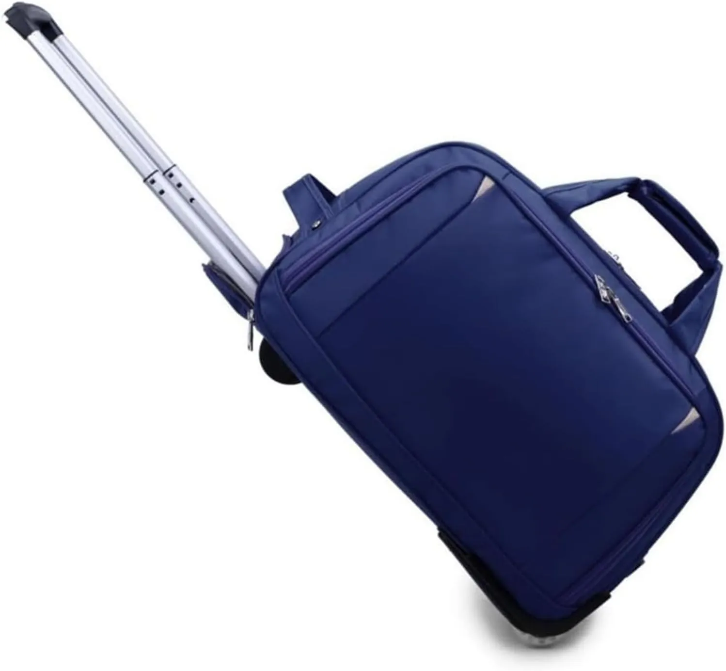 Durable Rolling Luggage， Large Capacity, Waterproof Lightweight Traveling Oxford Suitcase ，for Men Women, For Travel Camping Storage(Blue,Large)