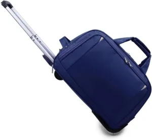 Durable Rolling Luggage， Large Capacity, Waterproof Lightweight Traveling Oxford Suitcase ，for Men Women, For Travel Camping Storage(Blue,Large)