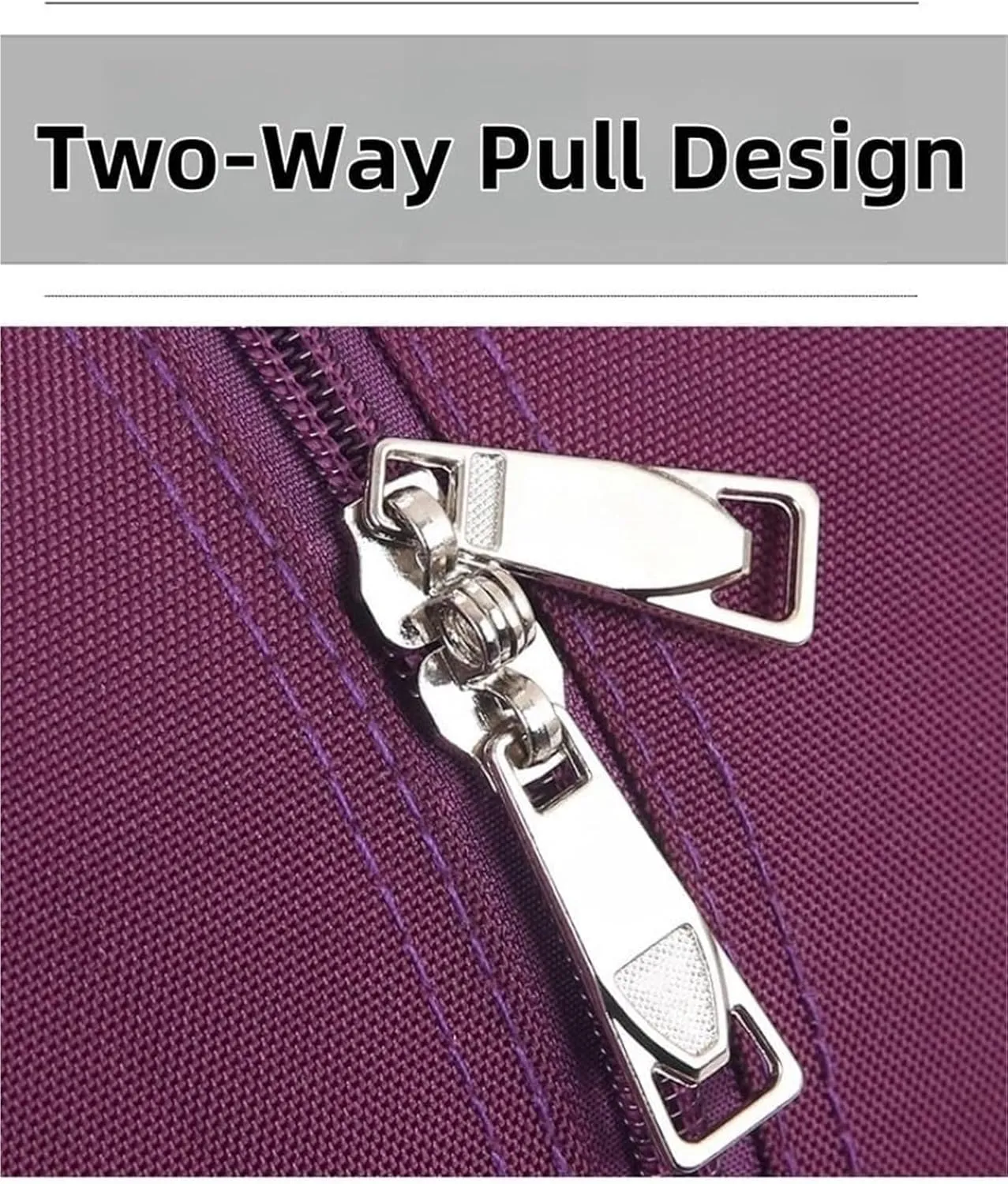 Durable Rolling Luggage， Large Capacity, Waterproof Lightweight Traveling Oxford Suitcase ，for Men Women, For Travel Camping Storage(Purple,Small)