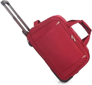 Durable Rolling Luggage， Large Capacity, Waterproof Lightweight Traveling Oxford Suitcase ，for Men Women, For Travel Camping Storage(Red,Small)