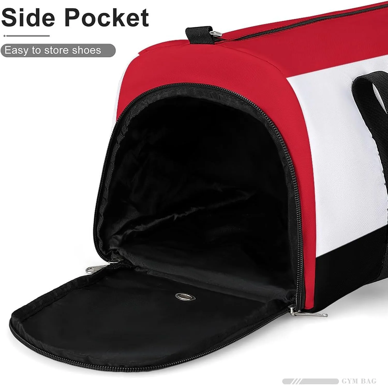 Egypt Flag Duffel Bag for Boys Girls with Wet Pocket Shoe Compartment