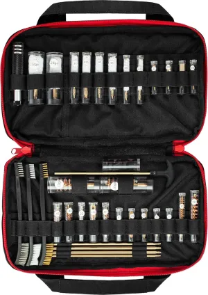 Elite Gun Cleaning Kit for Shotgun, Handgun & Pistol - Universal Cleaning Set with Bronze Brass Rods, Brushes, Jags, Patches - 36 Pieces in Durable Zippered Oxford 1000D Case