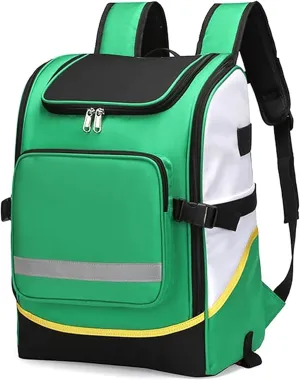 Emergency Medical Backpack Empty, First Responder Bag Trauma Backpack Empty, for EMT, Paramedic, Nurses, Tactical Medics, Home Care(Red,48 * 33 * 25CM)