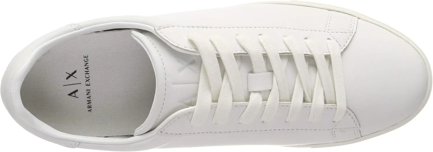Emporio Armani Men's Low Rise Leather Lace Up Sneaker