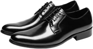 Executive-Grade Oxford Dress Shoes for Men with Flexible Leather Sole - Church & Boardroom Ready