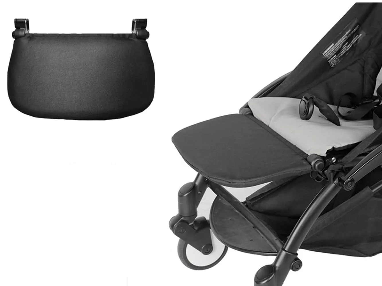 Extended Stroller Leg Rest JUST for Babyzen YOYO, Foldable Footrest Extension Baby Stroller Leg Rest, Adjustable Angle Extend Seatboard