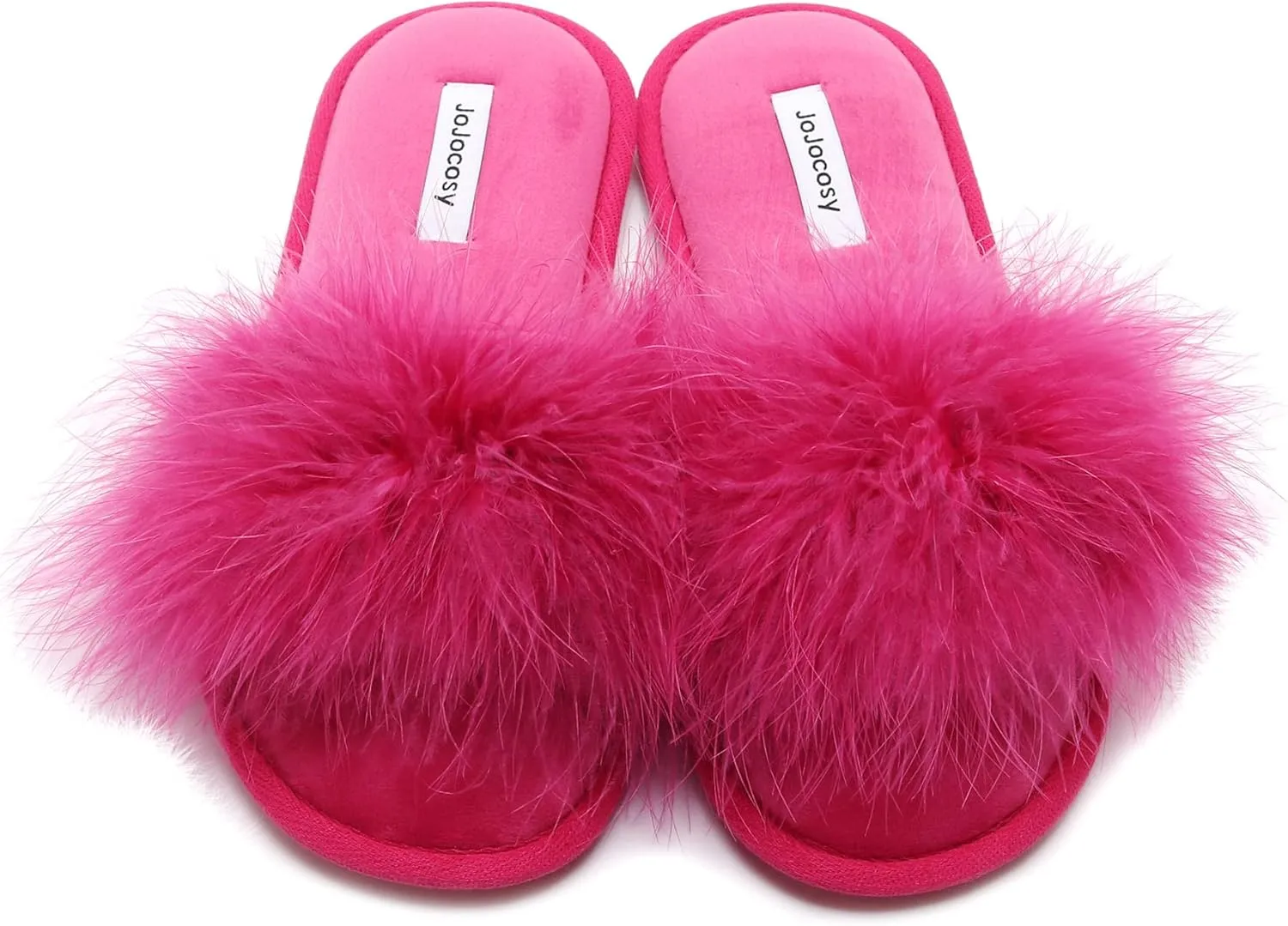 Extreme Plush Lady’s Sexy Slip-on Comfortable Slippers Women’s Fluffy Indoor Open-toe Scuff