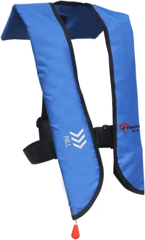 Eyson Inflatable Life Jacket Life Vest Basic Automatic/Manual (639 Blue Auto)