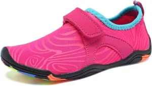 FANTURE Girls & Boys Water Shoes Lightweight Comfort Sole Easy Walking Athletic Slip on Aqua Sock(Toddler/Little Kid/Big Kid)
