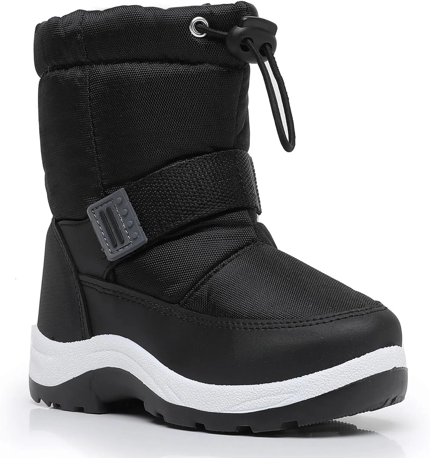 Felabo Toddler Snow Boots for Boys Girls Water Resistant Warm Winter Boots with Non Slip Sole Easy On Side Zipper Closure (Toddler/Little Kid)