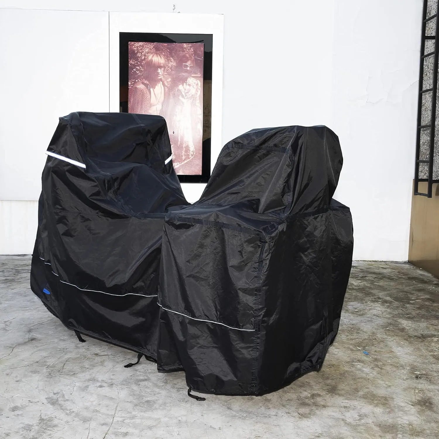 FENRIR 420D 90"INCH Motorcycle Cover Waterproof Outdoor Storage for BMW R1300GS R1250GS KTM 1290Super Adventure HONDA Africa Twin YAMAHA Super Tenere Tracer SUZUKI VStrom KAWASAKI Versys TRIUMPH Tiger