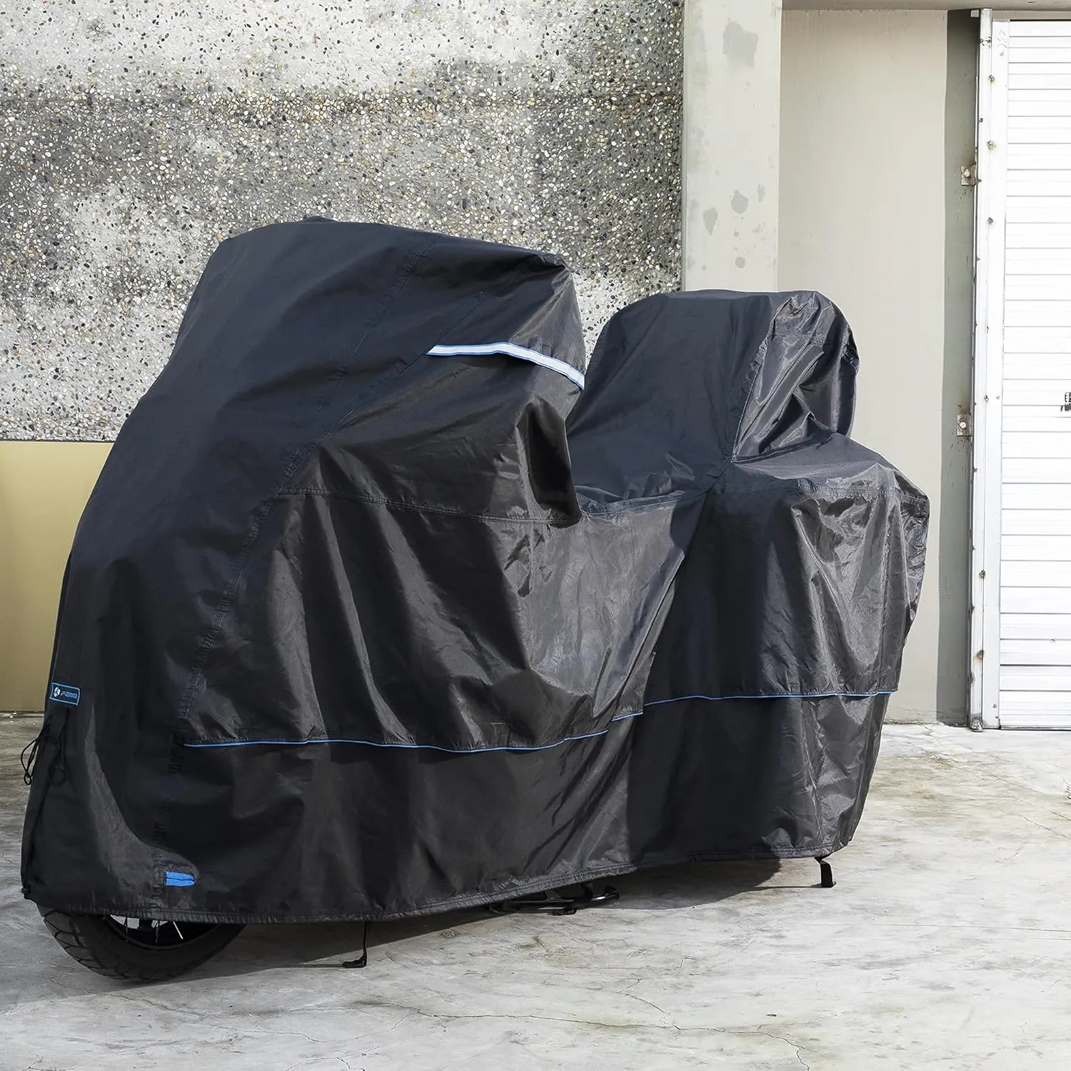 FENRIR 420D 90"INCH Motorcycle Cover Waterproof Outdoor Storage for BMW R1300GS R1250GS KTM 1290Super Adventure HONDA Africa Twin YAMAHA Super Tenere Tracer SUZUKI VStrom KAWASAKI Versys TRIUMPH Tiger