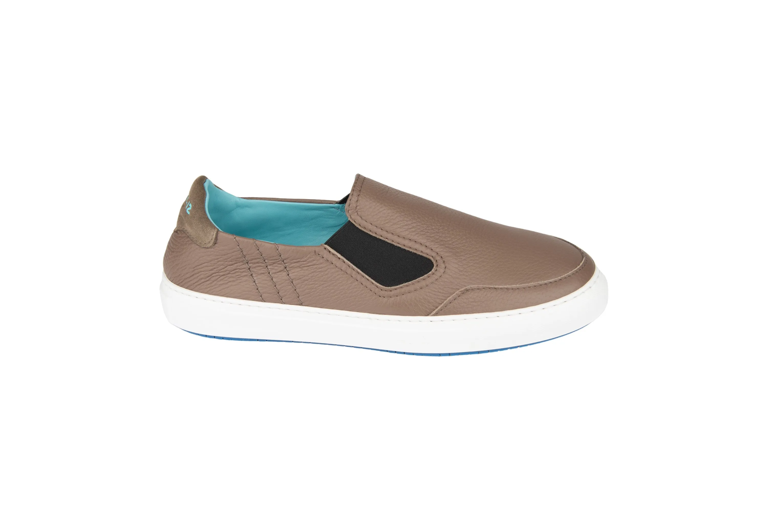 Fifty-12 Men's Batolomeo K0003S15 Beige Leather with Black Elastic Loafer Shoe