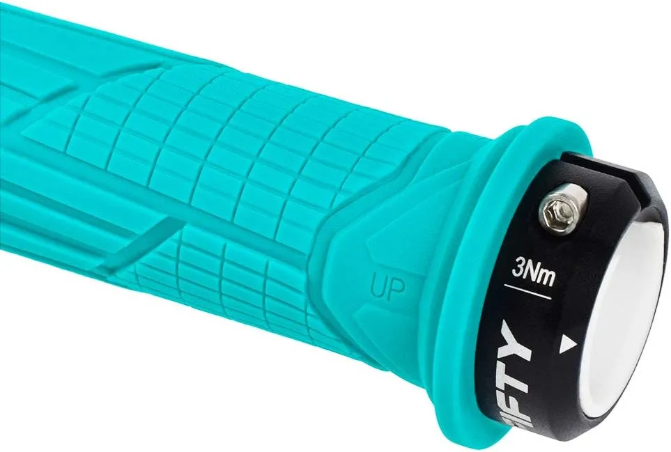 FIFTY-FIFTY Mountain Bike Handlebar Grips, Single Lock-on MTB Grips, Comfortable and Lock On, Non-Slip Bicycle Handle, Fit for All Mountain, Enduro, Downhill