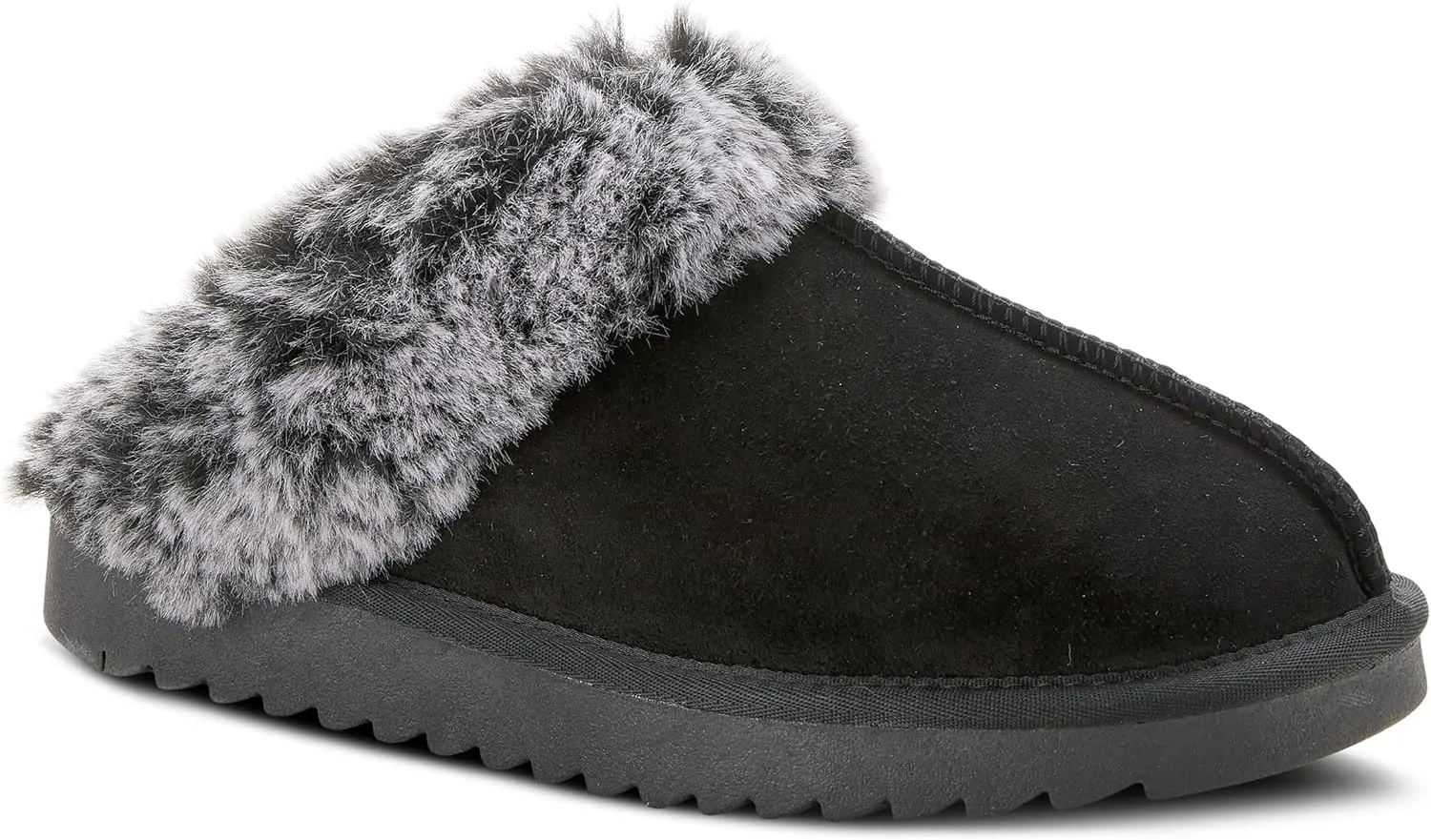 Flexus Spring Step Linoheart House Slippers for Women - Ladies Slippers with Suede Upper - Womens Slip-On Shoes for Indoor Use