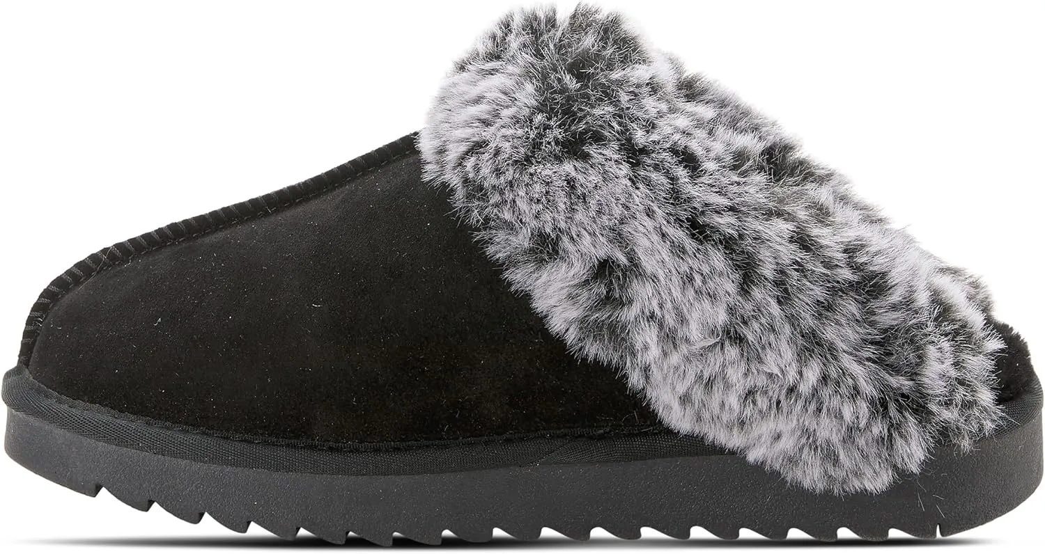 Flexus Spring Step Linoheart House Slippers for Women - Ladies Slippers with Suede Upper - Womens Slip-On Shoes for Indoor Use
