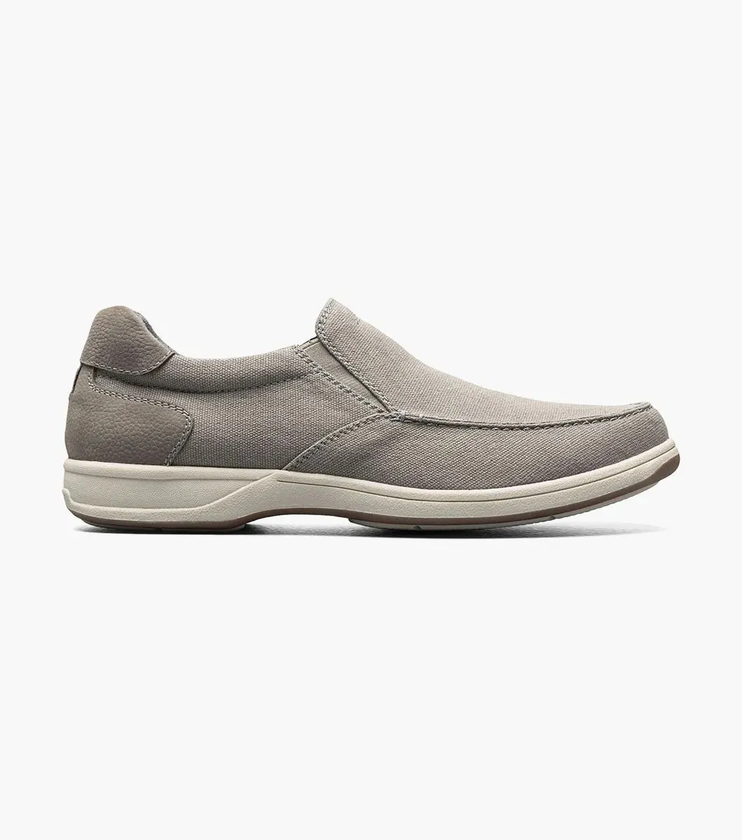 Florsheim - Lakeside Canvas Moc Toe Slip On - Grey