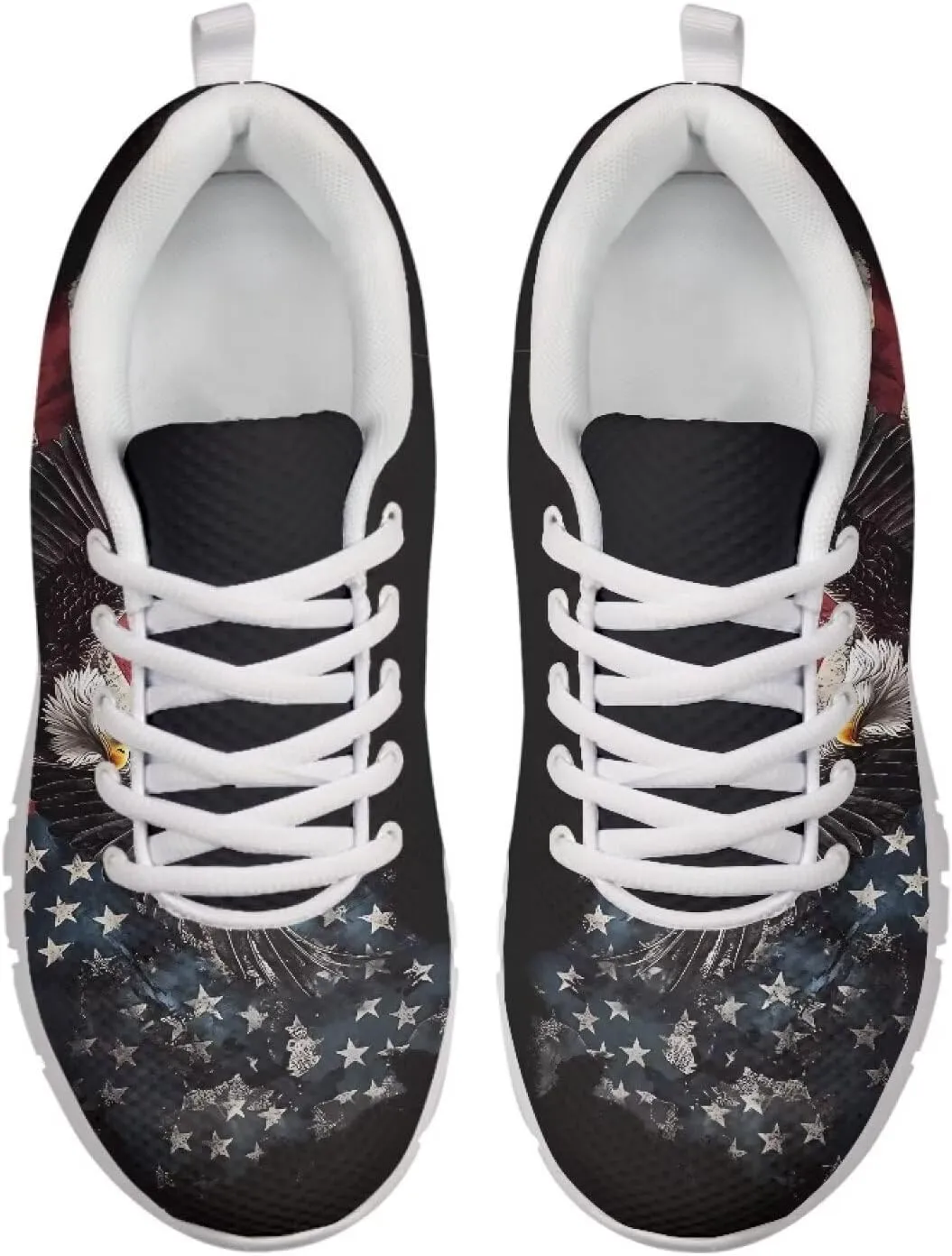 Forchrinse Cute Jean Cat with Green Eyes Women's Walking Running Shoes Slip on Easy Sneaker Sports Causal Athletic Shoes