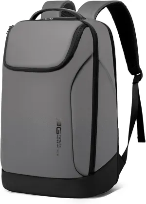 FUTURE AESTHETICS Business Smart Backpack Waterproof for women,men,Fight Approved Durable Backpack suitable as overnight and travel backpack (Grey)