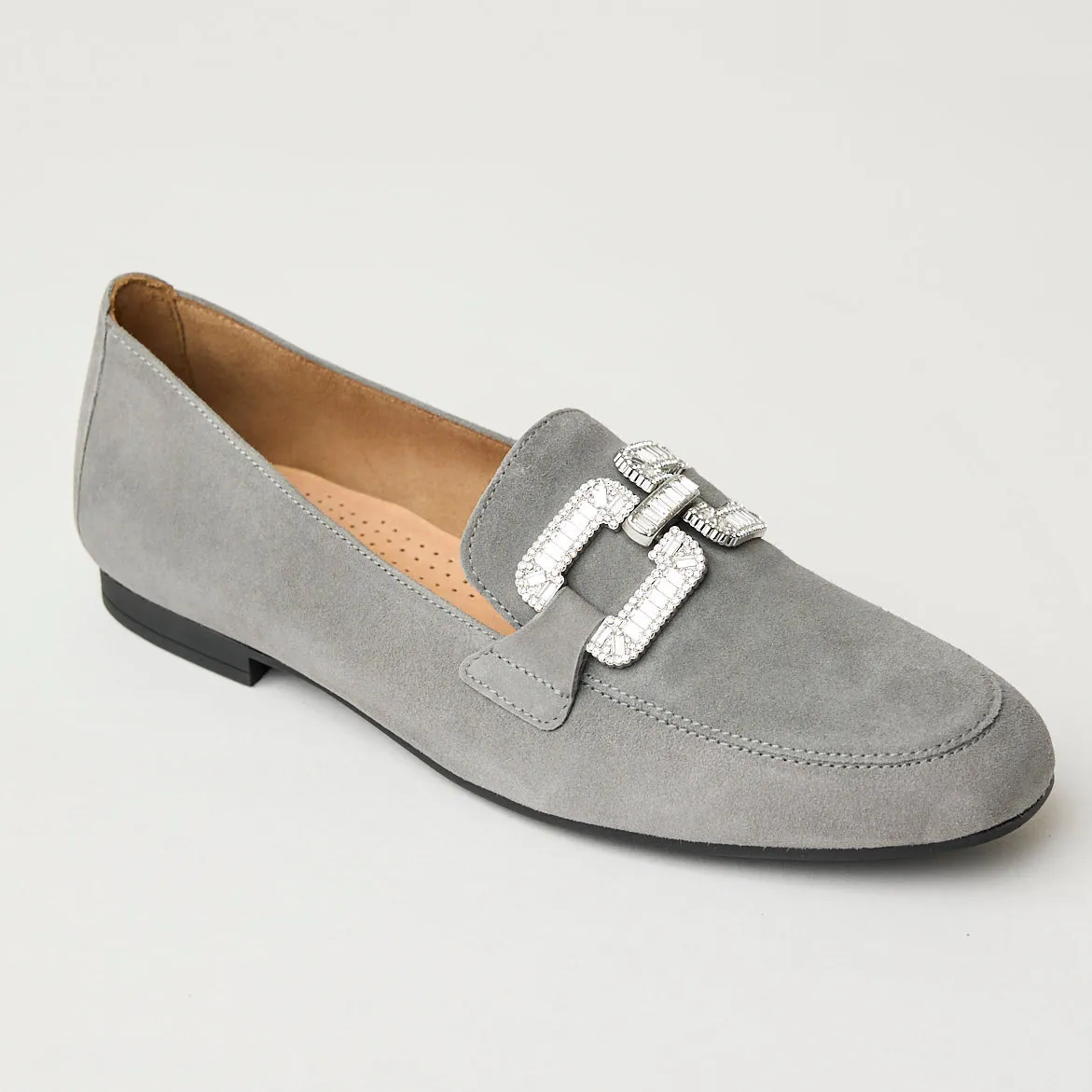 Gabor Grey Suede Leather Loafers