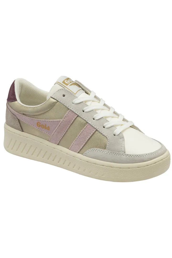 Gola: Superslam Blaze Sneakers-Gold/Pink/Wine