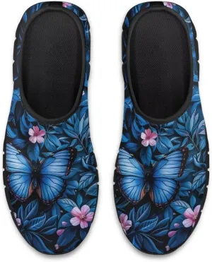 GOSTONG Sneakers for Women Non Slip Soft EVA Sole Running Hiking Shoes Easy Slip on Loafers Indoor Outdoor Black US 5.5-11.5