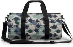 Gym Bag 17in for Men Women, Waterproof Foldable Sports Organizer, Durable Workout Travel Duffle Bag, Color Burst Spray-15