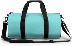 Gym Bag 17in for Men Women, Waterproof Foldable Sports Organizer, Durable Workout Travel Duffle Bag, Robins Egg Blue-460