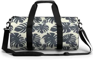 Gym Bag 17in for Men Women, Waterproof Foldable Sports Organizer, Durable Workout Travel Duffle Bag, Tropical Shadows-73