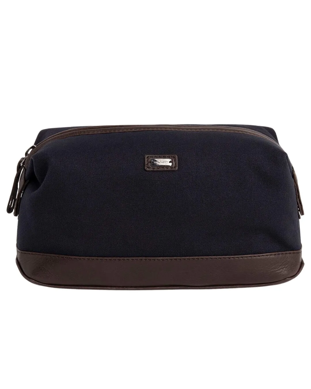 Hackett Navy And Brown Oxford Washbag