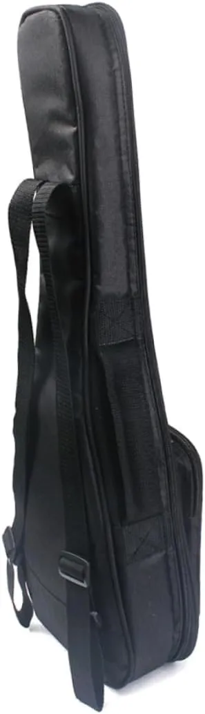 HANABASS 24 Durable Red Cord Guitar Bag Padded Gig Backpack with Dual Shoulder Straps Acoustic and Electric Guitar Case Practical Storage for Accessories Black