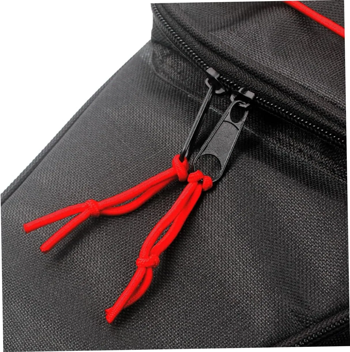 HANABASS 24 Durable Red Cord Guitar Bag Padded Gig Backpack with Dual Shoulder Straps Acoustic and Electric Guitar Case Practical Storage for Accessories Black