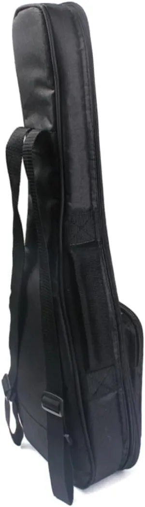 HANABASS 24 Durable Red Cord Guitar Bag Padded Gig Backpack with Dual Shoulder Straps Acoustic and Electric Guitar Case Practical Storage for Accessories Black
