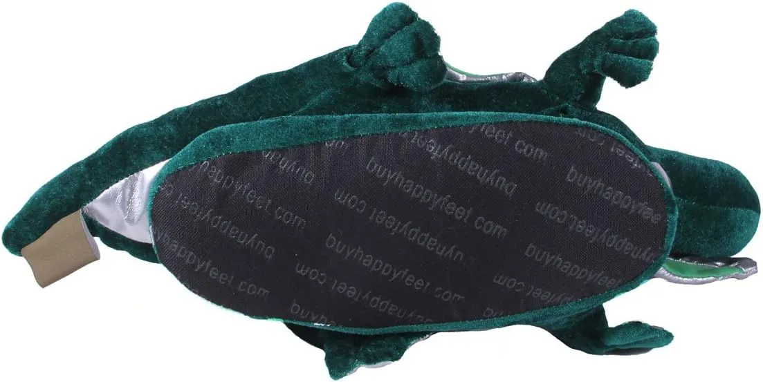 Happy Feet Animal Slippers for Adults and Kids, Cozy and Comfortable, Sturdy Rubber Soles, Thick 1-Inch Memory Foam Footbed, Non-Skid Bottoms, Plush Velvety Material Slippers, As Seen on Shark Tank