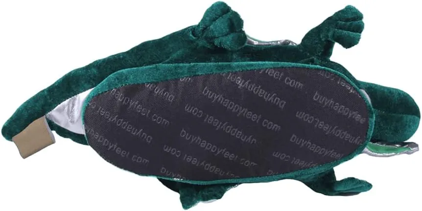 Happy Feet Animal Slippers for Adults and Kids, Cozy and Comfortable, Sturdy Rubber Soles, Thick 1-Inch Memory Foam Footbed, Non-Skid Bottoms, Plush Velvety Material Slippers, As Seen on Shark Tank