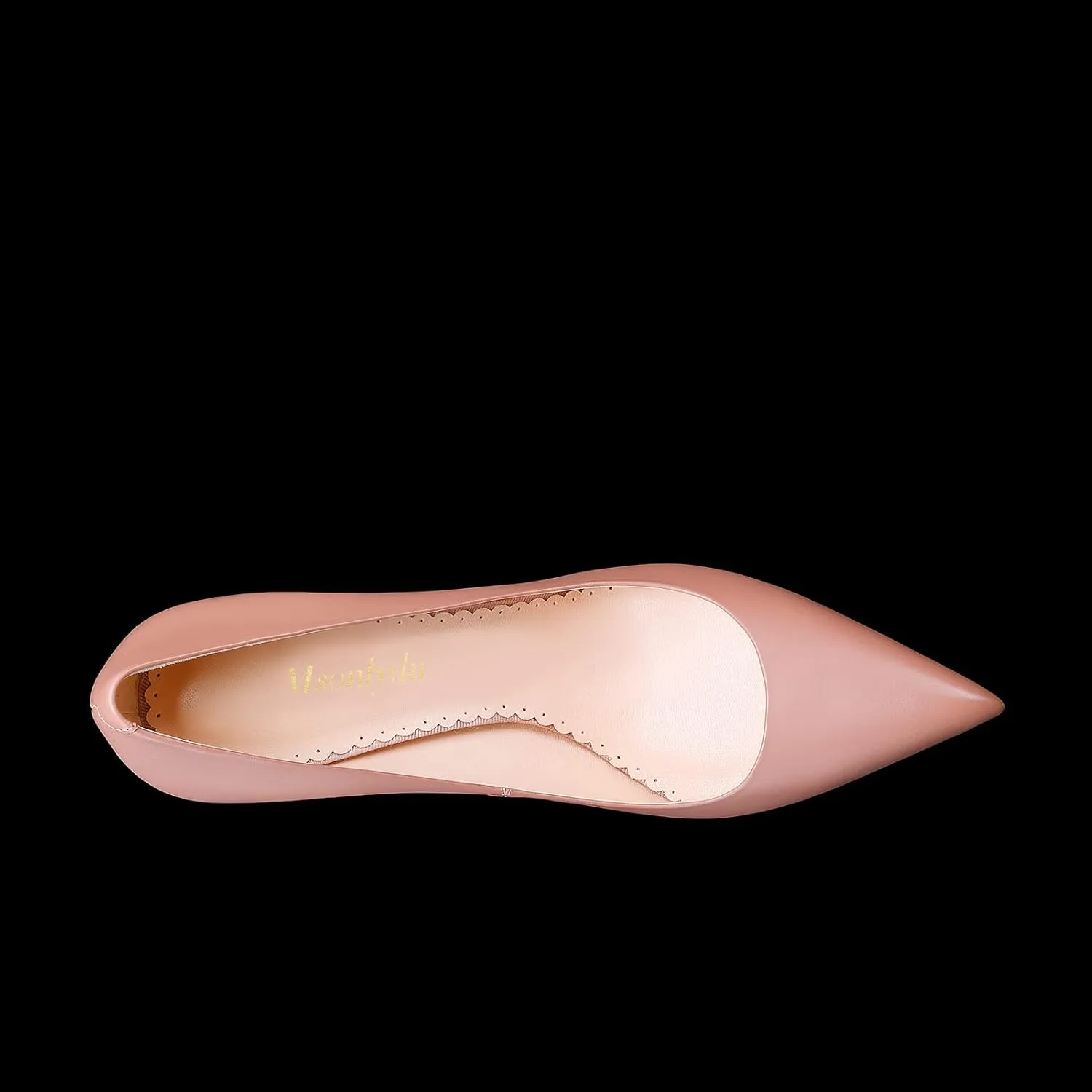 Heels for Women Pointed Toe Pumps Block High Heel Women Comfortable Pumps Leather Heel for Wedding Dress