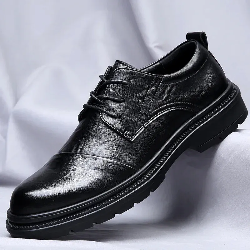 Henry Collins Leather Derby Shoes